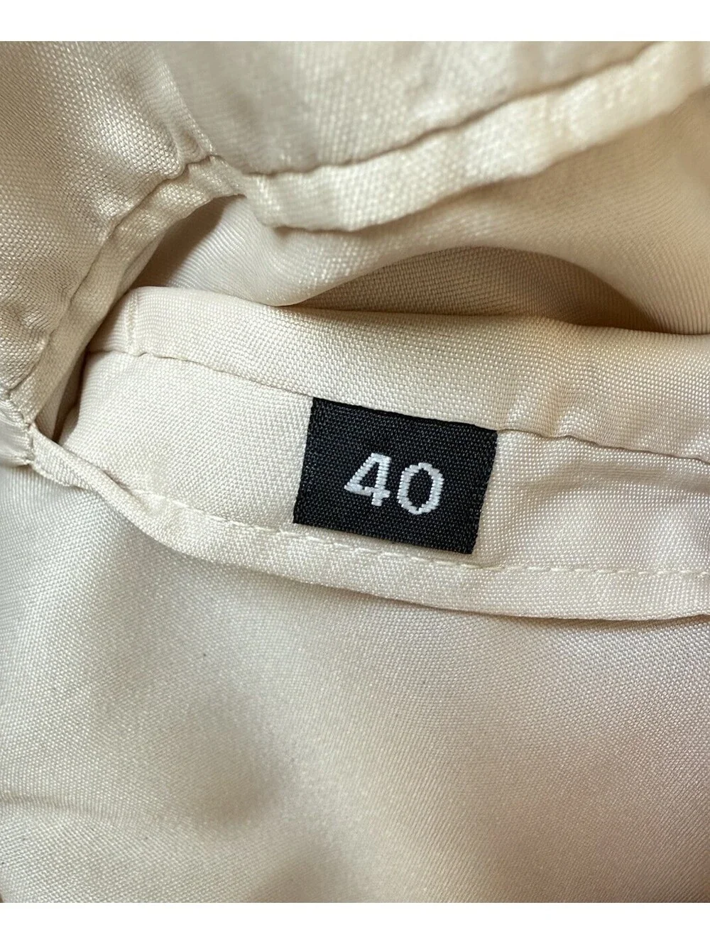 Haggar Clothing Men's White Cream Natural Linen Blend Sport Jacket Blazer Sz 40